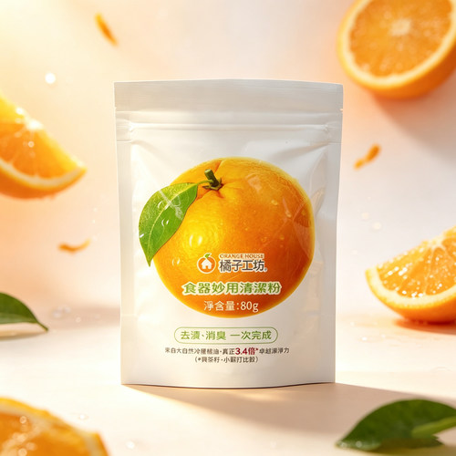 橘子工坊除垢茶具水壶咖啡渍紫砂壶衣物清洗家用清洁粉爆炸盐80g