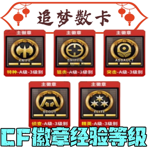 CF代练穿越火线快刷等级经验代打荣誉元帅紫金大元首活动徽章挑战