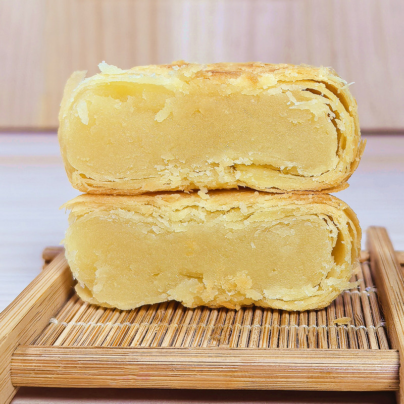 泉州绿豆饼福建特产咸味酥饼素食糕点心早餐传统小吃休闲零食馅饼