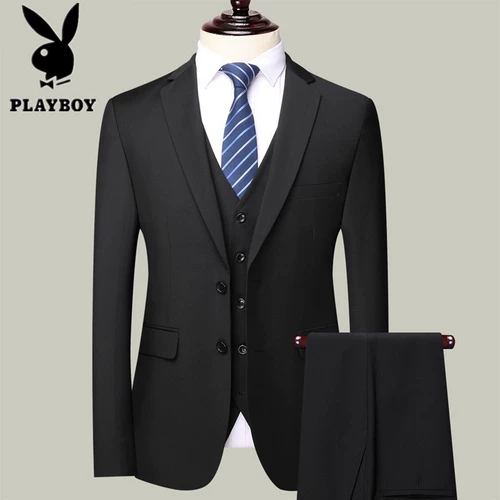 Playboy, свадебное платье, пиджак классического кроя, мужской комплект, 3 предмета