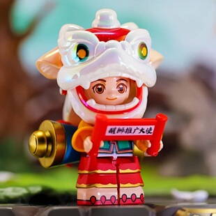 人偶盲盒赵云吕布拼装玩具积木新年儿童生日礼物王者荣耀启蒙积木