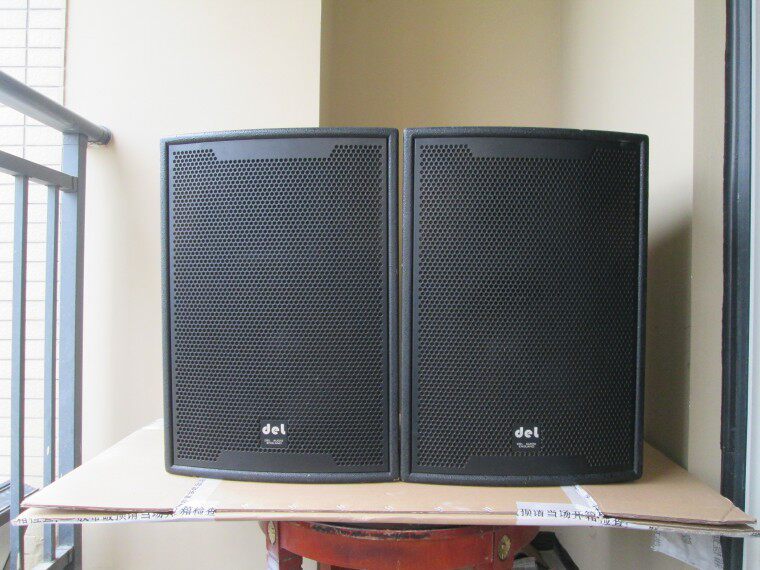原装DEL12寸KTV卡拉OK全频音箱二手专业会议舞台演出酒吧音响特价