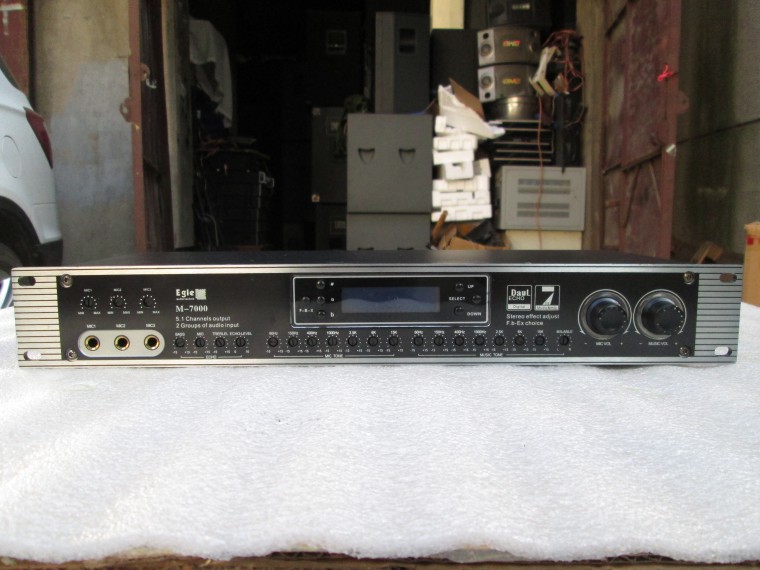 EGLE专业二手数字KTV前级效果器卡拉OK混响处理器防啸叫特价