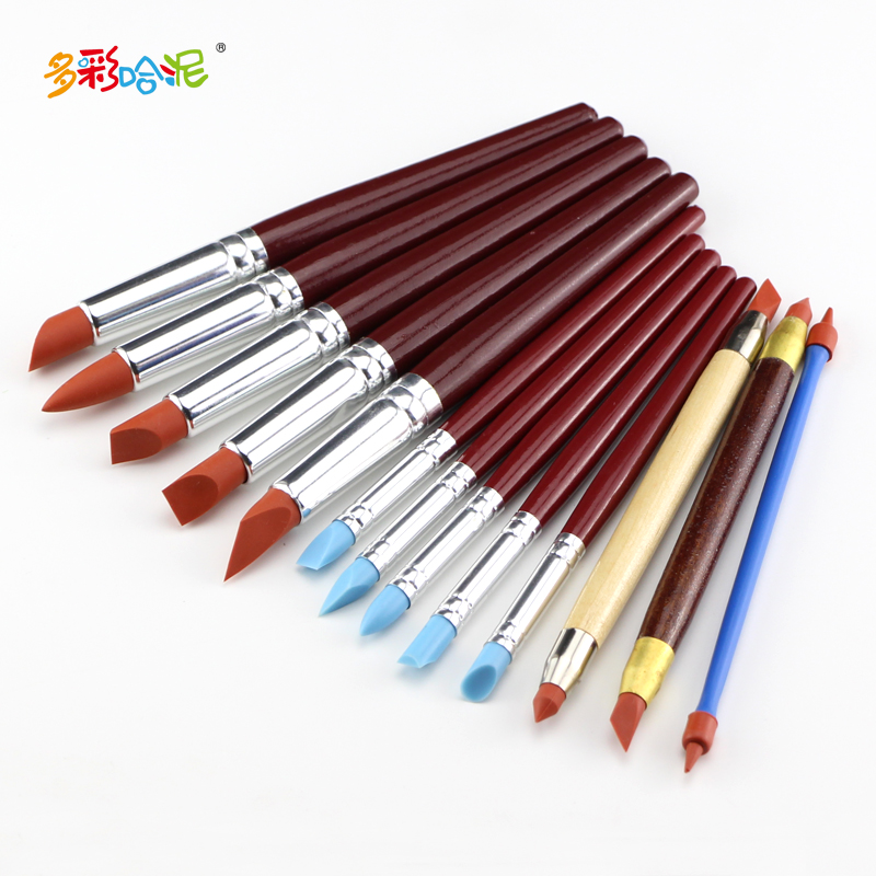 橡皮笔软陶泥手办雕塑去除指纹抹痕笔软头笔泥塑褶皱工具陶艺工具