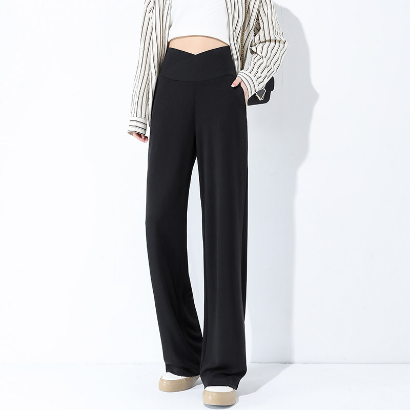 【夏季新品】孕妇阔腿裤低腰垂感宽松显瘦2023直筒拖地托腹孕妇裤