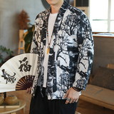 174风秋季新款男士外套复古开衫汉服P35模特图，男装衬衫，星座1615