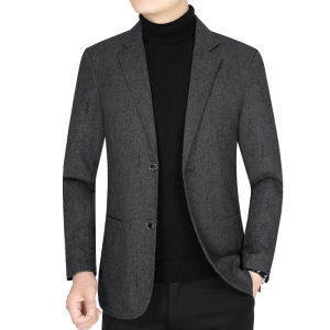803 新款男士商务休闲毛呢西服秋季外套P110图片