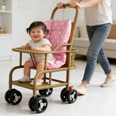 婴儿车推车竹藤夏季 宝宝轻便仿藤护腿托藤编儿童藤椅竹子小推车