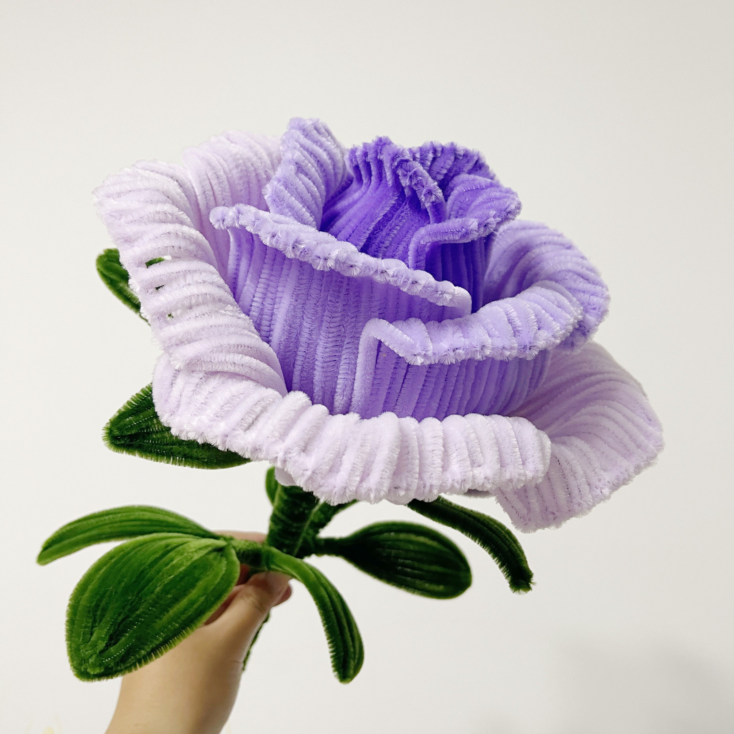 扭扭棒巨型玫瑰花弗洛伊德diy材料包自制仿绒永生花送女友520礼物