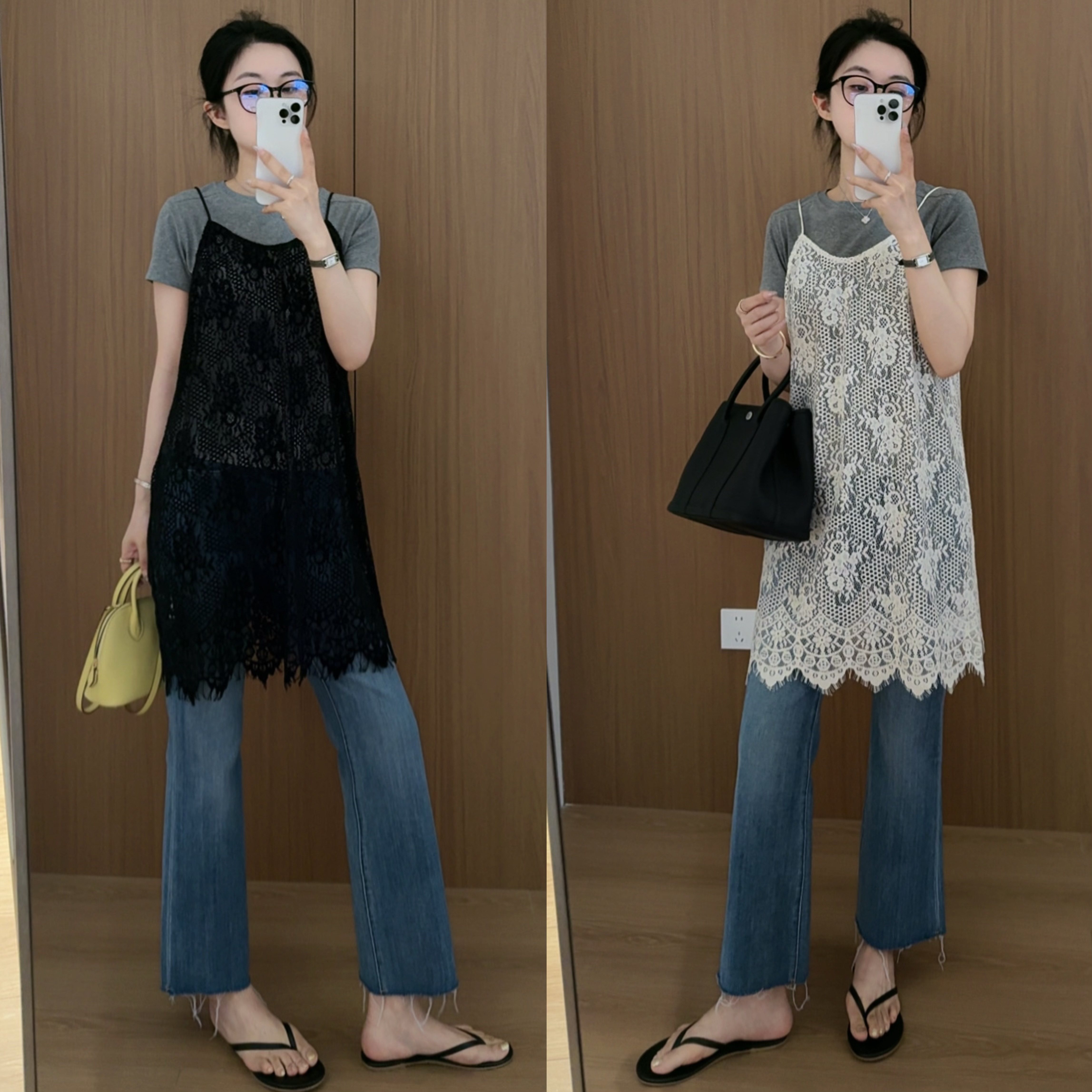 muzi&ldquo;仙仙蕾丝&rdquo;法式氛围感～超精致立体蕾丝钩花显瘦吊带裙女