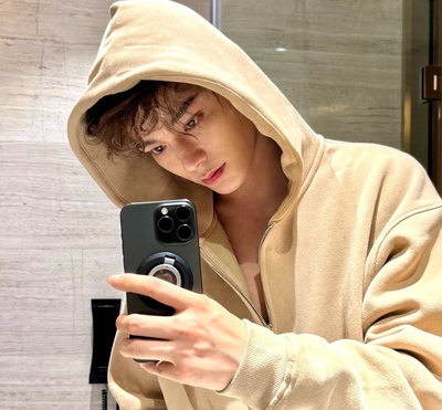 【丁禹兮同款】呆毛小狗开衫拉链卫衣连帽外套男女同款