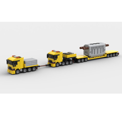 MOC-37090 重型运输卡车配平板拖车