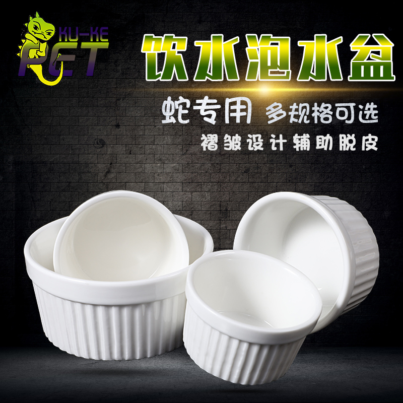 爬宠小型宠物泡澡盆爬虫豹纹守宫蜥蜴蜘蛛玉米水盆全陶瓷易清洗