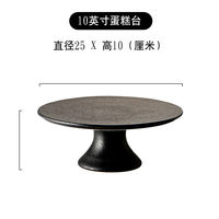 Cake tray, cake cover, transparent tape cover, high foot plate, ceramic creative European-style bread and dessert display stand thumbnail 4
