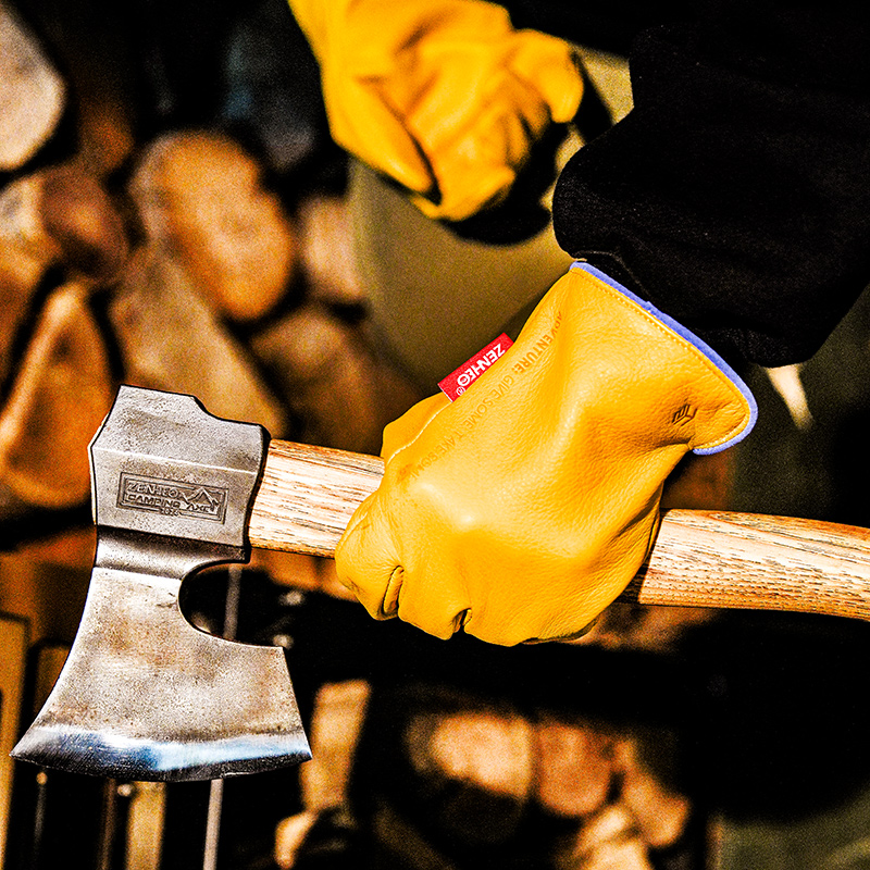 冒险家T1牛皮露营户外手套