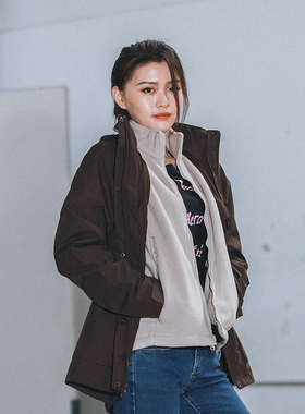 乐飞叶Lafuma三合一防风夹克 越南产男女潮流风衣款式时尚 L6936