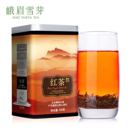 峨眉雪芽工夫红茶100g四川浓香型