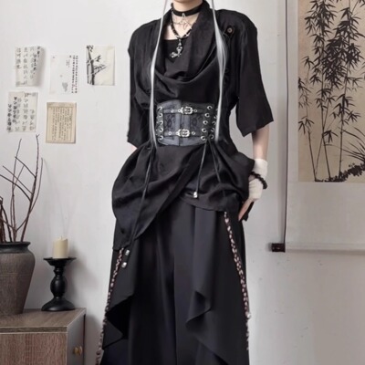 2026山本风复古小众刺绣花卉衬衫