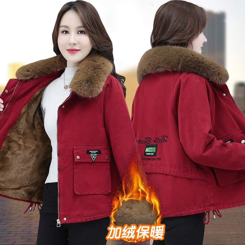 派克棉服棉衣女2026新款爆款加绒加厚毛内胆短款冬外套小棉袄