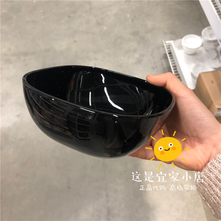 宜家正品 巴克格0.3 胖乎乎 有点日系的碗 方形碗 吃饭变的好心情 餐饮具 碗 原图主图