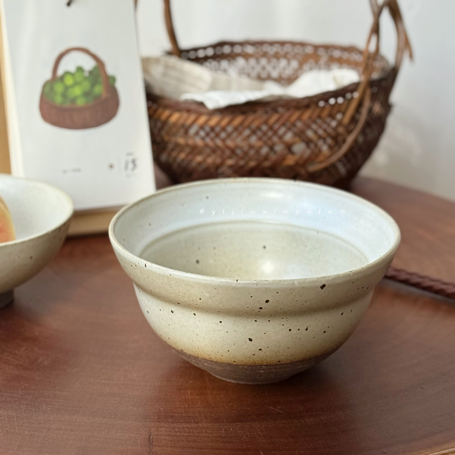 一家小店 一碗面刚刚好 景德镇粗陶 古朴自然葫芦深碗 面碗拌饭碗
