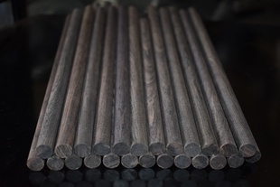 紫光檀木料珠子料雕刻柄1.2cm小圆棒DIY木棒笔杆子实木鼓棒木棍