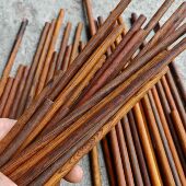 微凹黄檀国标红木 8毫米直径小圆棒筷子料无漆无蜡Diy小圆棍