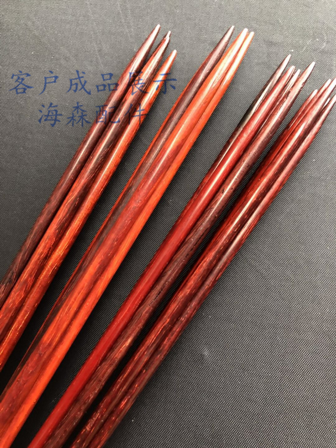 diy自制圆棒编织针印度小叶紫檀
