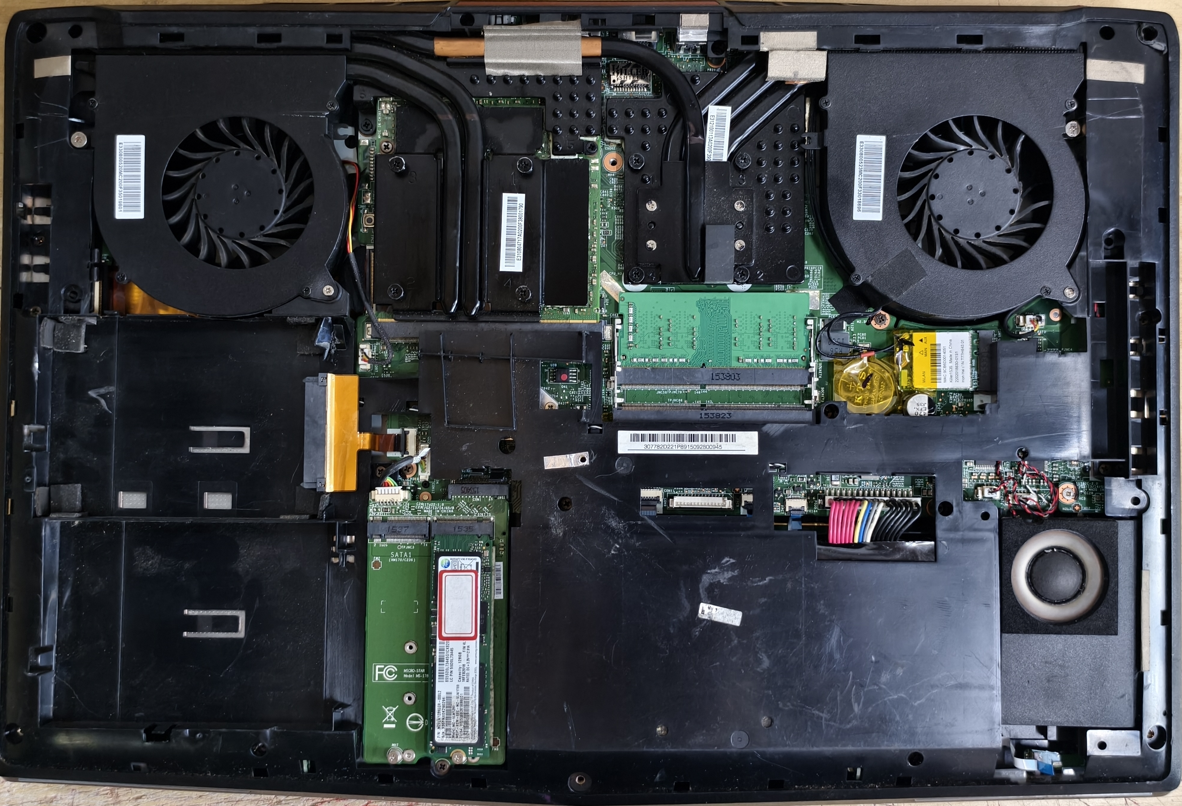 微星 GT72VR GT72S MS-1785 1782 风扇散热器 电池 硬盘接口 光驱