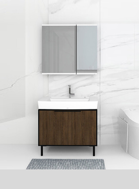 TOTO浴室柜新款LBDA080/LBEA080智洁陶瓷盆抽拉龙头80CM梳洗柜