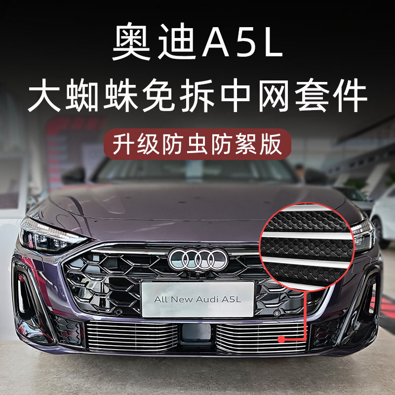 奥迪A5L运动版大蜘蛛中网套件