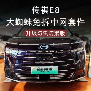 传祺e8前脸中网外观改装 饰防虫网汽车用品配件 件前铲传奇e8专用装