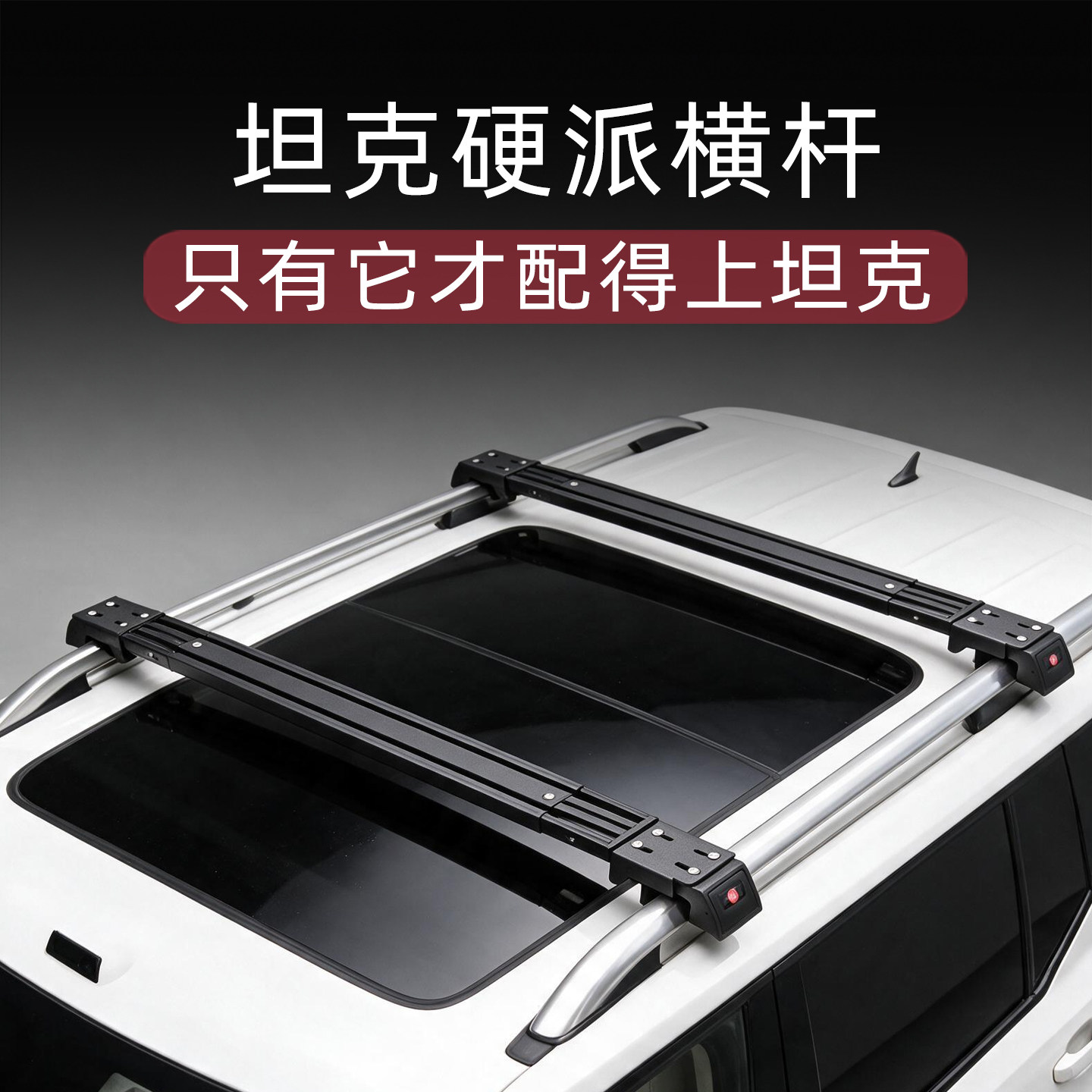 坦克300专用车顶行李架横杆图片