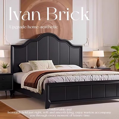 馨佰利实木床1米8双人床主卧婚床