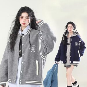 【网61】开衫运动夹克男女春秋休闲外套潮卫衣A079-W742-P47,男装夹克,电商A079