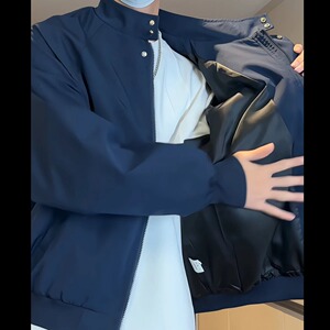 【188】2025立领简约黑色百搭休闲哈灵顿夹克A079-1157-P61图片