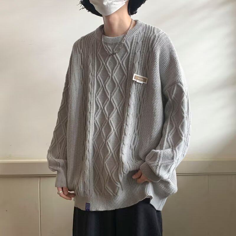 【网59】2025休闲宽松长袖毛衣男士A079-797-P47,男装针织衫/毛衣,电商A079