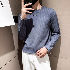 【296】长袖T恤男休闲白色打底衫男装长袖A079-T18-P31图片