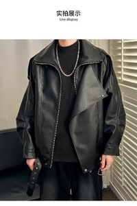 【网23】25机车服韩PU皮夹克衫A079J415-P71图片