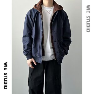 【176】新款假两件拼接牛仔夹克男女休闲百搭A079-W153-P75图片