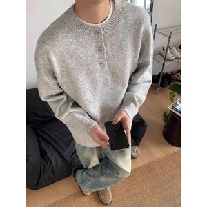 【52】毛衣男款冬季高级感慵懒风打底针织衫外套A079-D66-P47图片