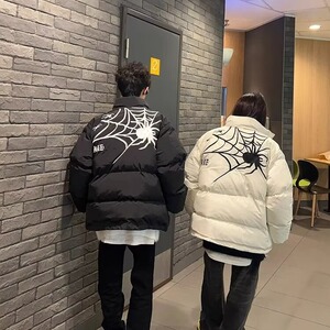 【280】25立领棉衣蜘蛛印花棉服A079-8831-P78图片