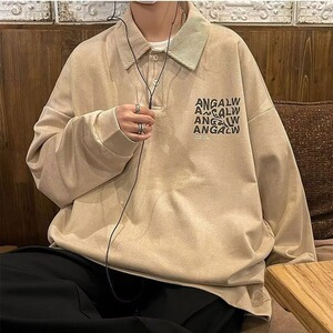【9】25宽松加厚麂皮绒翻领Polo卫衣2025年高街A079-WY106-P40图片