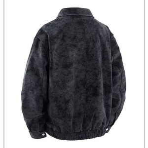 【网23】皮衣外套翻领男士上衣A079-J457-P75图片
