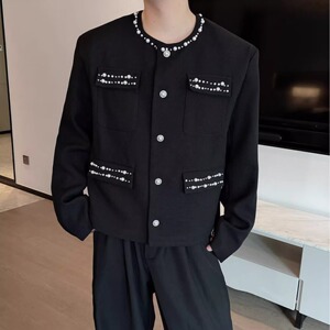 【23】25粗花呢编织小香风外套男2025新款A079-J440-P67图片
