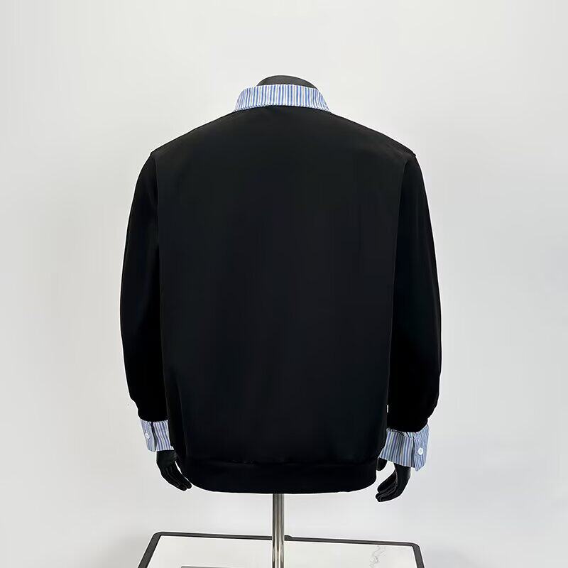 【网38】流华棉复合假两件卫衣A079-WY03-P48,男装卫衣,电商A079