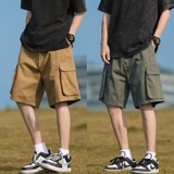 [013]宽松百搭潮夏季工装裤子男五分裤休闲短裤A079-Q500-P21，男装牛仔裤，电商A079