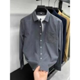 【132】2025灯芯绒工装长袖衬衫男春秋冬新款A079-CS382-P34，男装衬衫，电商A079