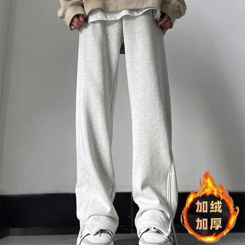【网97】25卫裤加绒加厚宽松直筒休闲长裤A079-K116-P33-39,男装休闲裤,电商A079