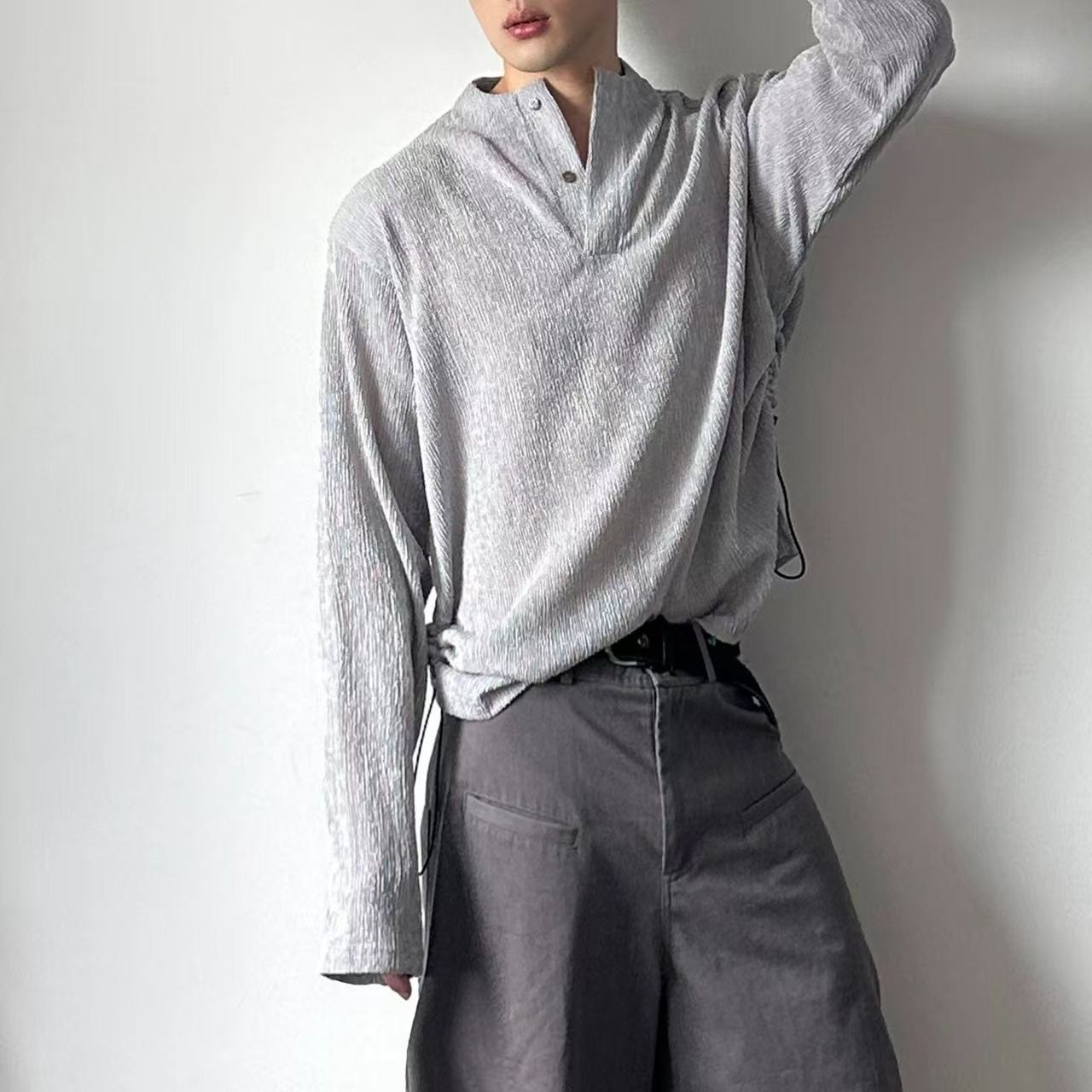 【77】5长袖t恤男秋冬内搭打底衫A079-TK82-P44，男装T恤，电商A079